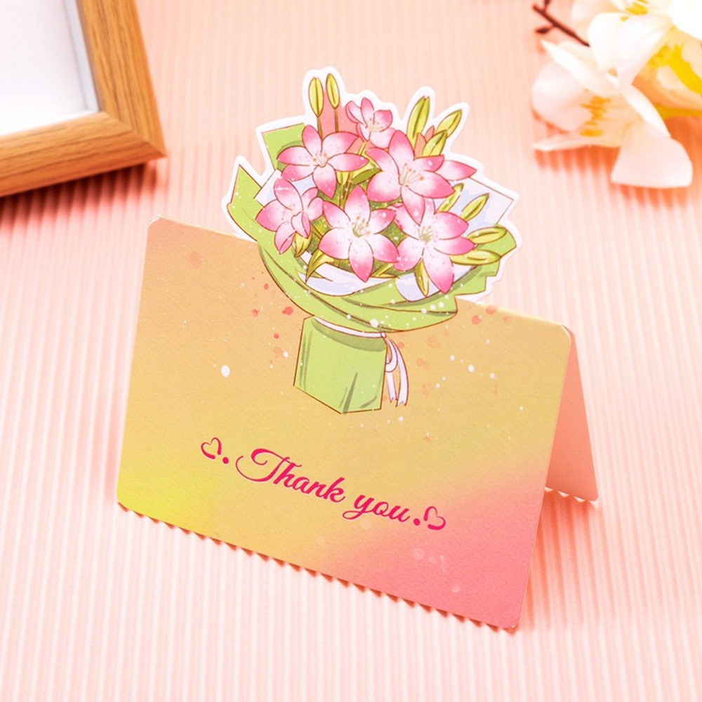 Floral Harmony - Lily - Greeting Card (9.8 x 8.5 cm)